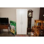 A laminate two door wardrobe