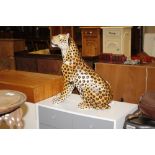 A pottery model of a cheetah AF