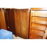 Two mid-20th Century oak wardrobes