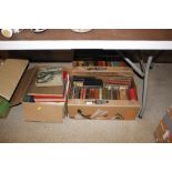 Three boxes of miscellaneous books