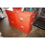 A Bisley two drawer filing cabinet