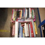 Two boxes of miscellaneous books