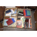 Four boxes of miscellaneous books