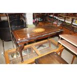 A reproduction inlaid coffee table