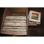 A quantity of various LP and 45 rpm records