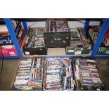 A large quantity of DVD's and CD's