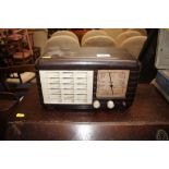 A Bakelite cased ultra vintage radio