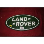 A Land Rover sign
