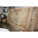 An Eastern patterned carpet, approximately 12' x 9