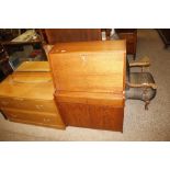 A teak bureau