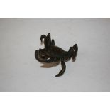 An oriental bronze model of a crab