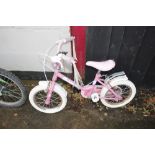 A Sunbeam pink child's bike
