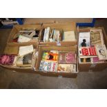 Five boxes of miscellaneous books