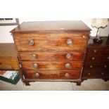 A 19th Century mahogany secretaire chest