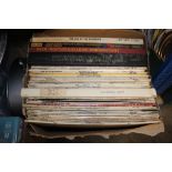 A box of miscellaneous LP's