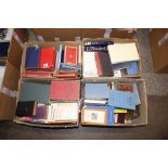 Four boxes of miscellaneous books