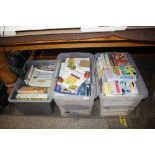 Three boxes of miscellaneous books