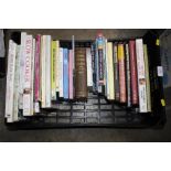 A box of miscellaneous cookery books and others