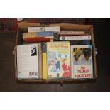 A box of miscellaneous books