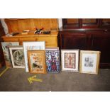 A quantity of various decorative prints