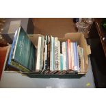 A box of books relating to East Anglia