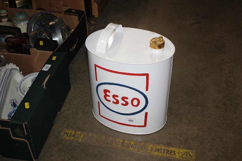 An Esso fuel can