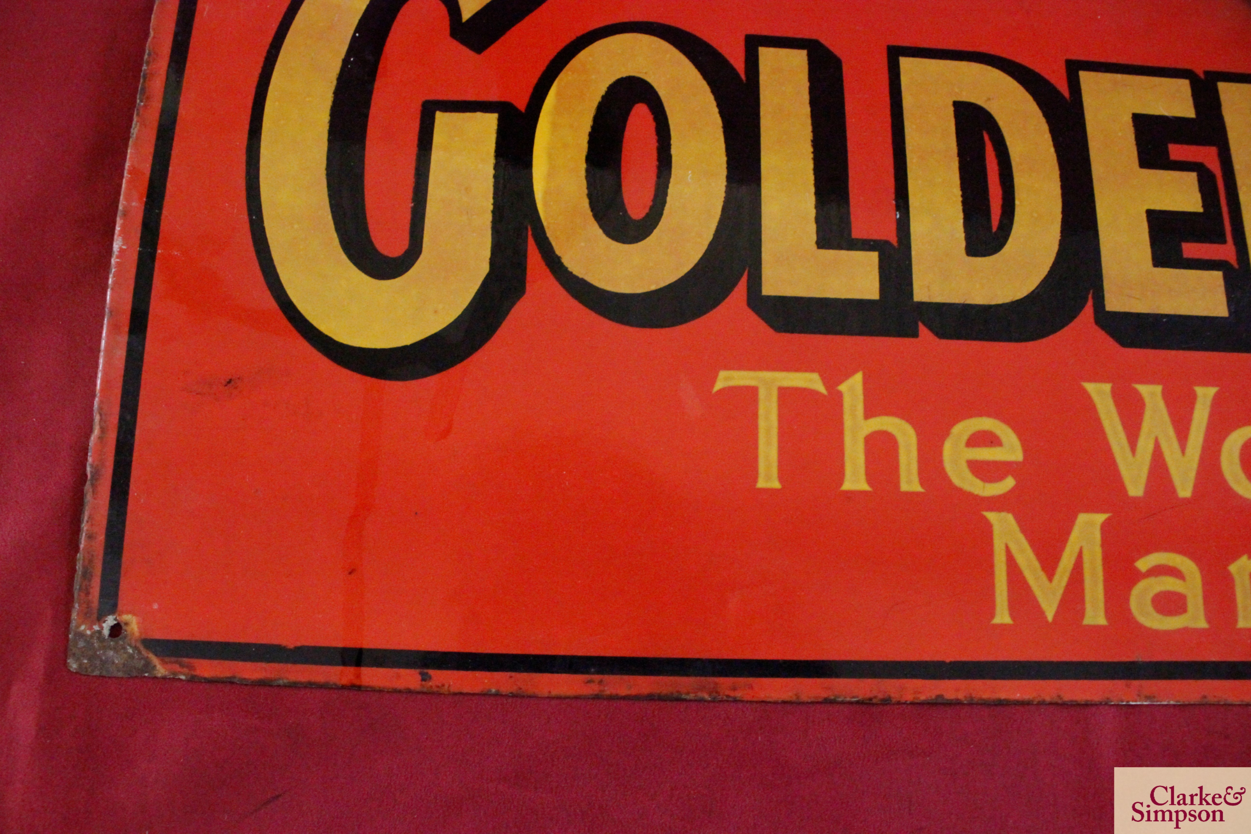 An enamel advertising sign for "Golden Shred, The - Image 8 of 14