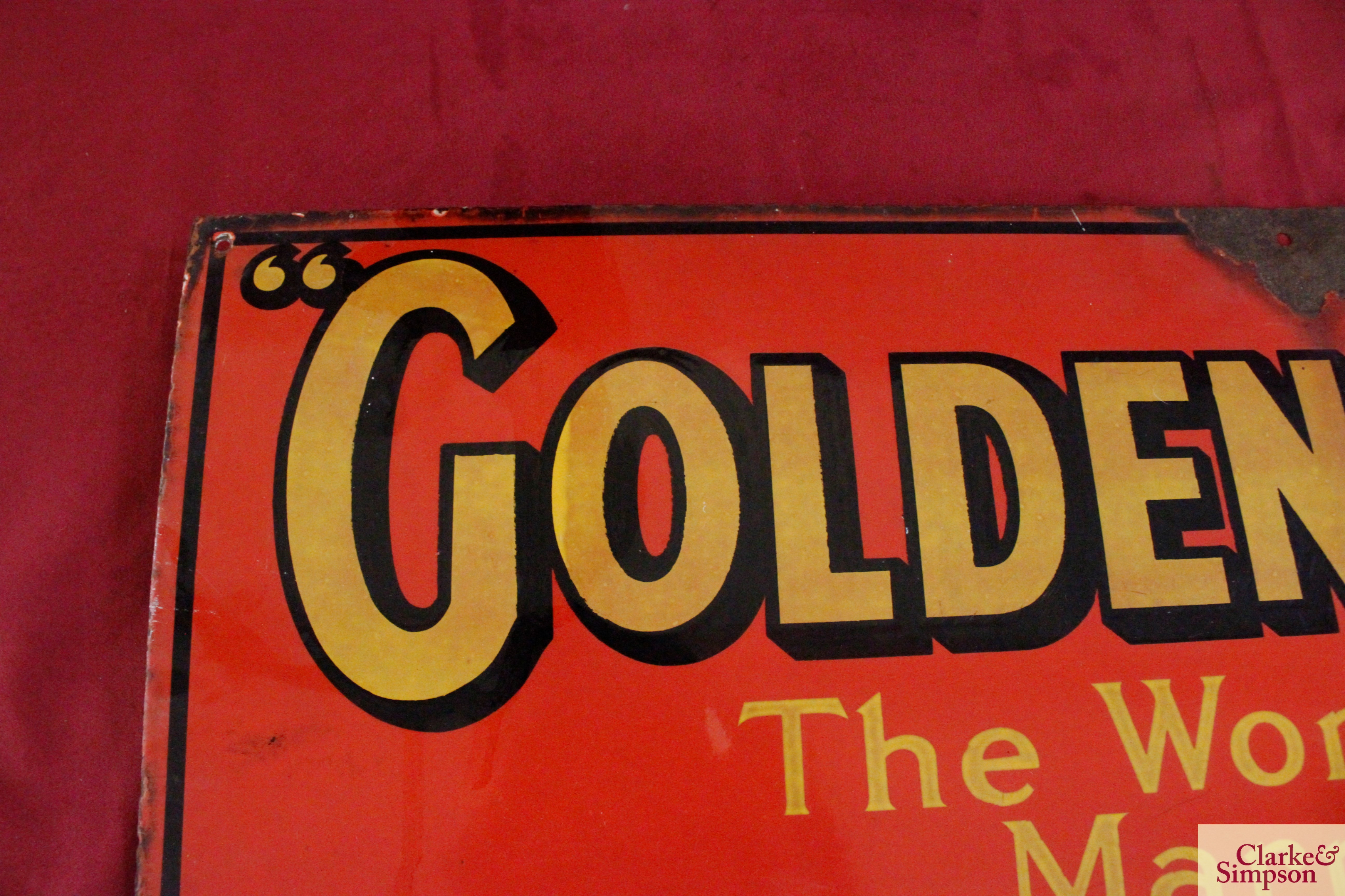 An enamel advertising sign for "Golden Shred, The - Image 3 of 14