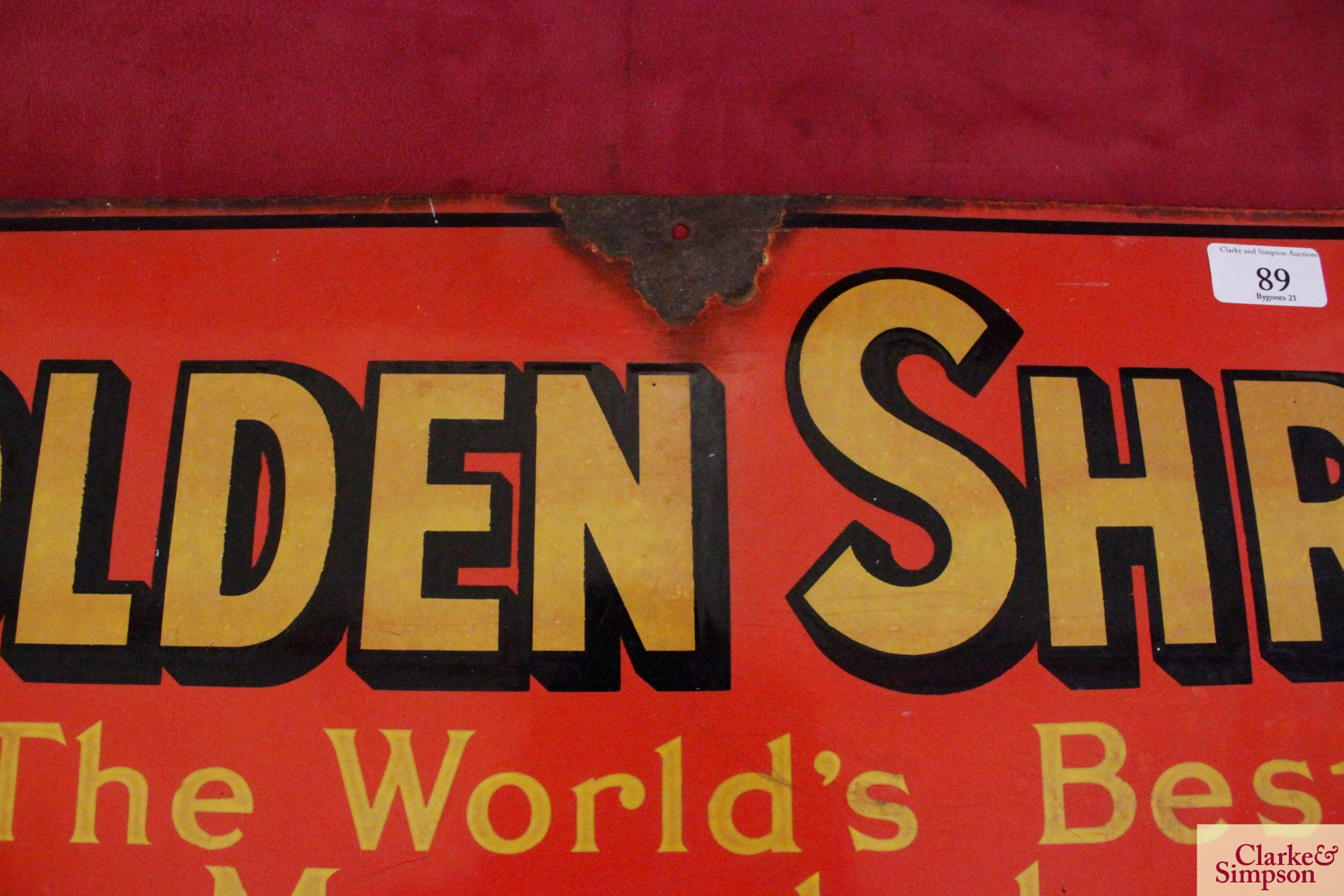 An enamel advertising sign for "Golden Shred, The - Image 4 of 14