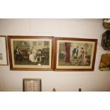 A pair of late 19th Century coloured prints "To Be