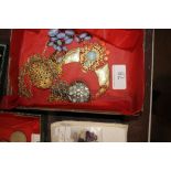 Two 1950's vintage lockets and other items