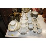Five various part tea-sets