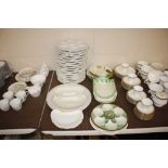 A quantity of oyster dishes, asparagus dishes, bre