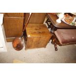 An Art Deco style walnut record cabinet and conten