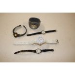 An "Iced White" wrist watch and other wrist watche