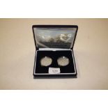 A Royal Mint silver proof crown set 2005 commemora