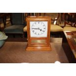 A Mantel clock with presentation plaque to front,