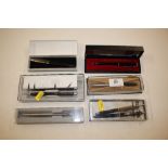 A quantity of various pens to include Parker etc.