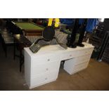 A white painted dressing table