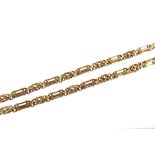 A 9ct gold watch chain, 29.5gms