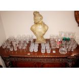 A collection of miscellaneous table glassware etc.