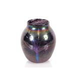 A Tiffany Favrile and lustre Art Glass vase, signed L.C.Tiffany 52073, 16cm high