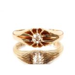 An 18ct gold solitaire diamond ring, 5.5gms total weight