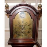 A 19th Century mahogany long case clock, by William Jefferies of Maldon, the arched hood