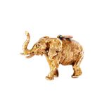 A 9ct gold charm, in the form of an elephant, approx. 11.7gms