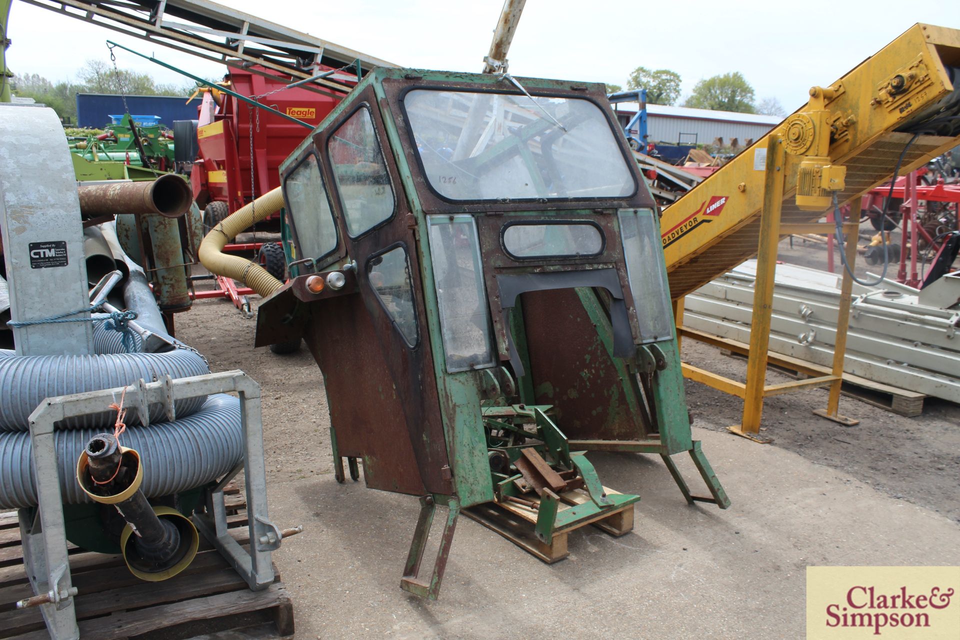 Duncan cab for John Deere 30 series tractor. With all glass and lights.