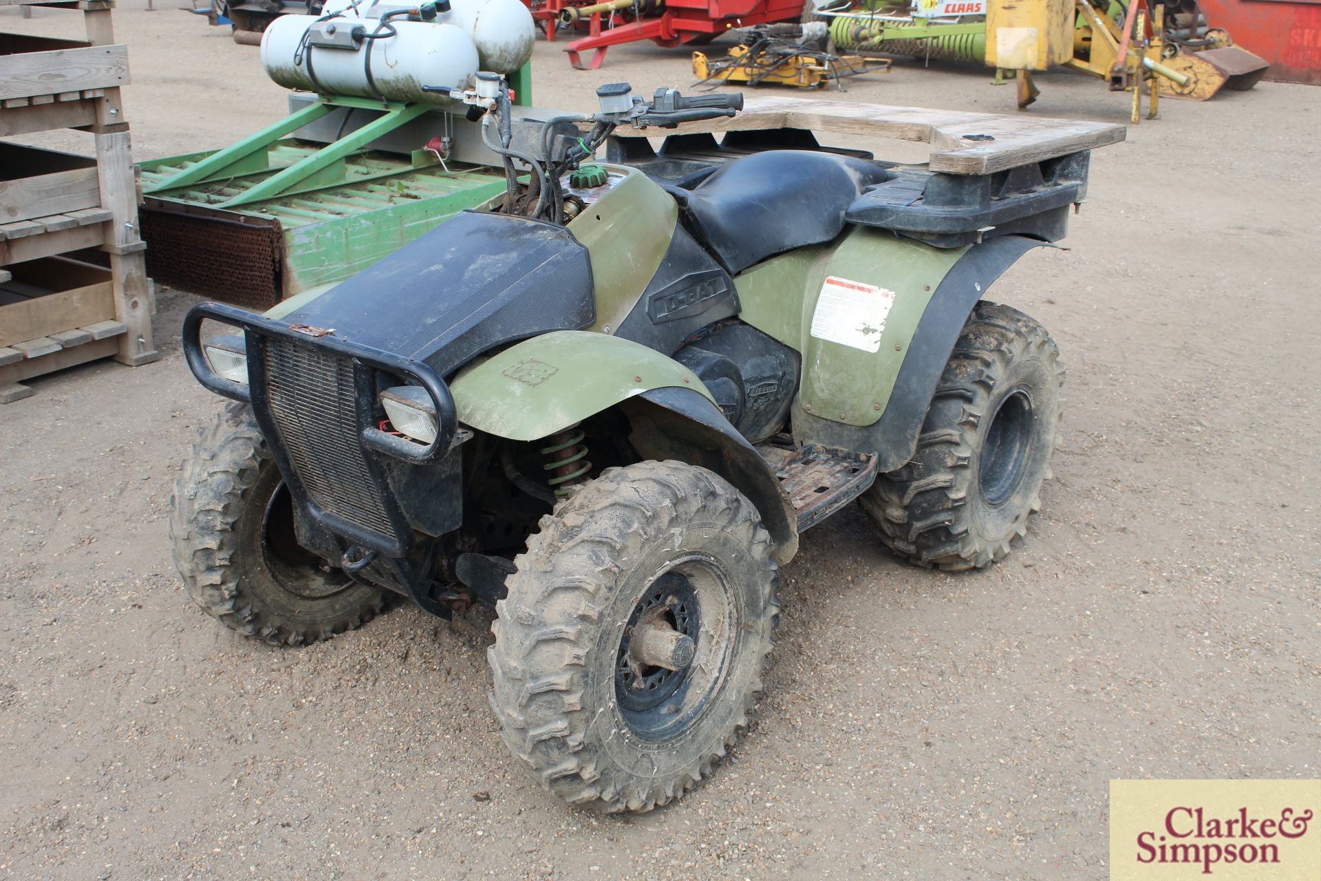 D-Bat 4WD diesel quad bike. *