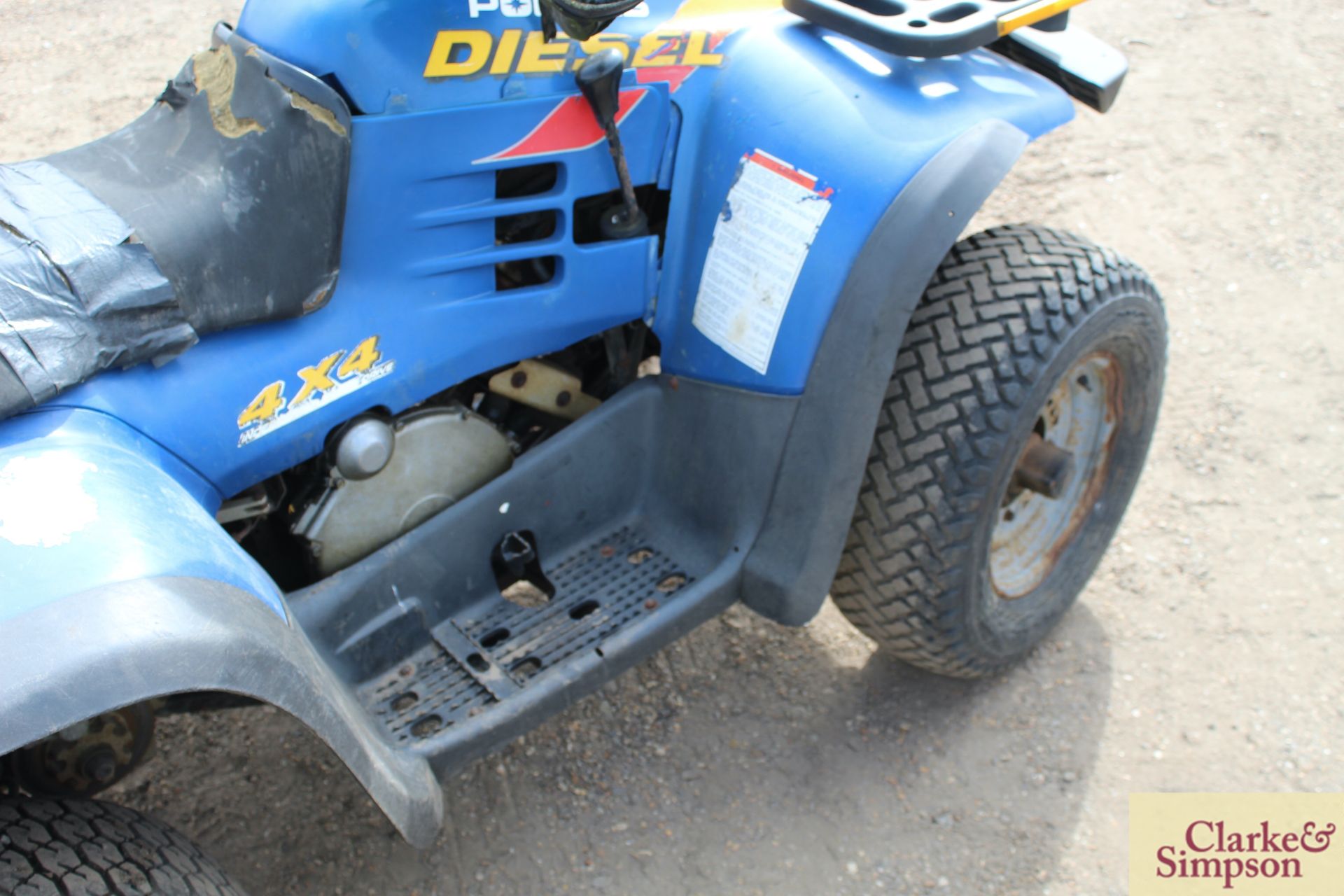 Polaris 500cc Diesel 4WD quad bike. Registration Q52 CHH. Date of first registration 02/2000. VIN - Image 24 of 28