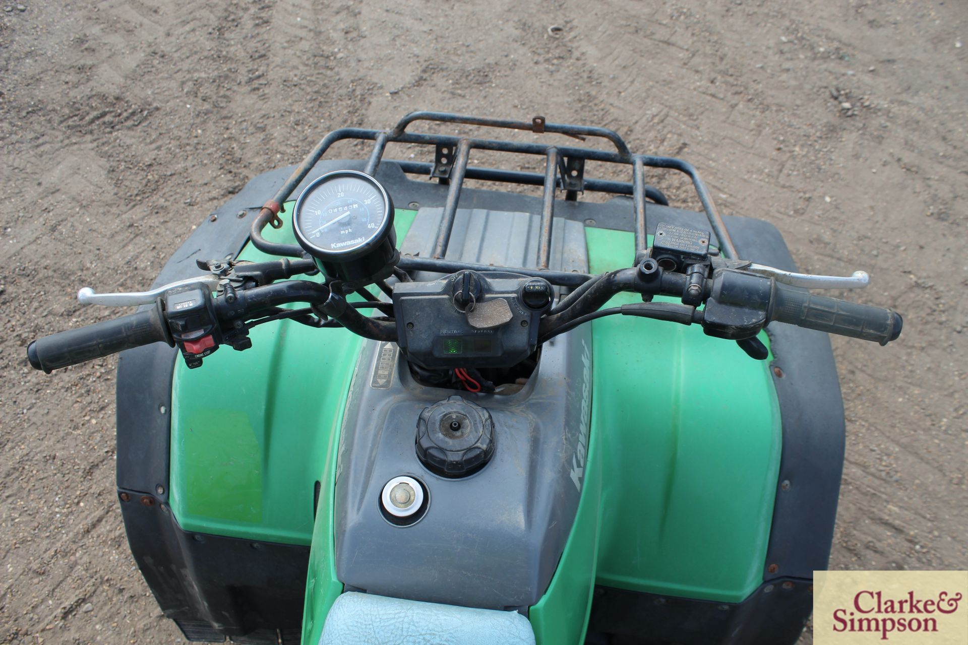 Kawasaki KLF 300 4WD quad bike. 4,543 miles. - Image 27 of 31