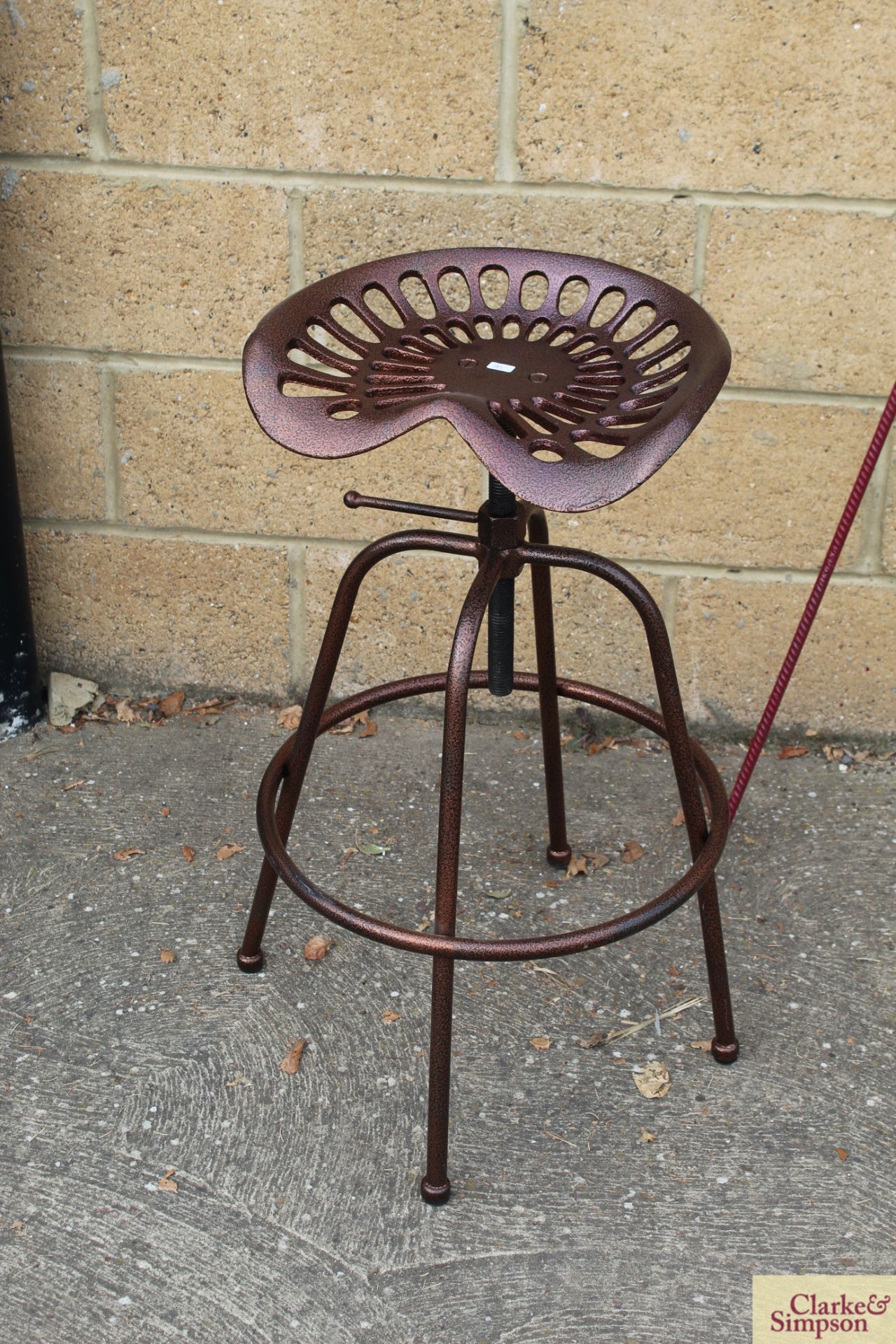 Tractor seat stool. *